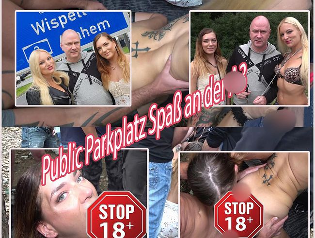 HoneyXLips Porno Video: Skandal Public Parkplatz  AO Gangba*g an der A3